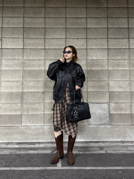 ぺえさん（レディース・166cm）の冬コーディネート