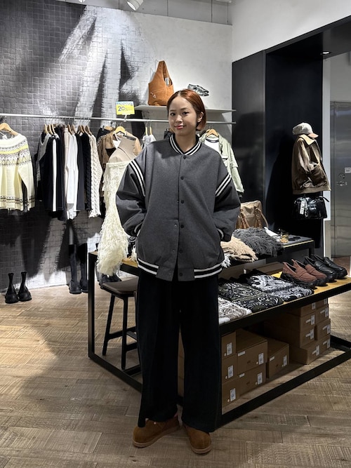 JEANASIS【Les Fleurs】 ジーナシス ラインスタジャン 中綿 セール】【Les Fleurs】ラインスタジャン/249977（スタジャン