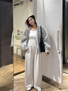 「アイテム（ブルゾン）」を使った、ぺえさん（レディース・166cm・30代）の秋コーディネート
