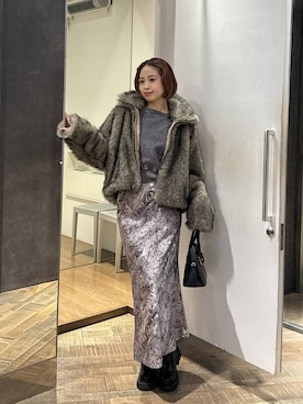 「ボストンバッグ」｜ぺえさん（レディース・166cm）の冬コーディネート