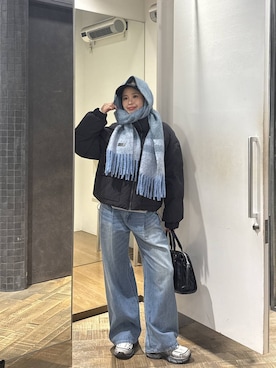 「アイテム（ボストンバッグ）」を使った、ぺえさん（レディース・166cm・30代）の秋コーディネート