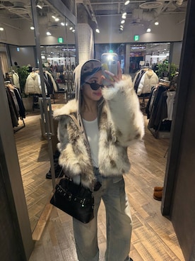 「アイテム（ハンチング/ベレー帽）」を使った、ぺえさん（レディース・166cm）の秋コーディネート