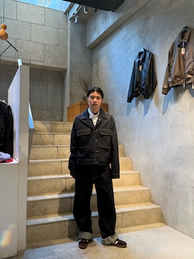 「Toironier（トワロニエ）のアイテム」を使った、llleiiiさん（メンズ・173cm）の春コーディネート