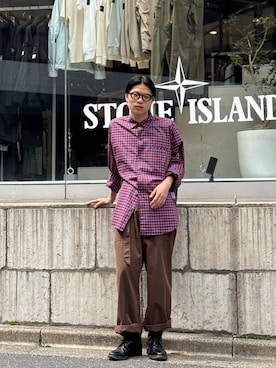 「Toironier（トワロニエ）のアイテム」を使った、llleiiiさん（メンズ・173cm）の春コーディネート