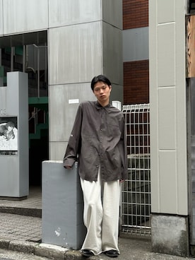 「Toironier（トワロニエ）のアイテム」を使った、llleiiiさん（メンズ・173cm）の春コーディネート