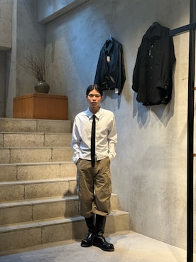 「Toironier（トワロニエ）のアイテム」を使った、llleiiiさん（メンズ・173cm）の春コーディネート