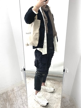 「HERMES（エルメス）のアイテム」を使った、6000さん（メンズ・172cm）の秋コーディネート