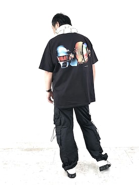 「JUNYA WATANABE MAN（ジュンヤワタナベマン）のNew balance 1906L W-NAME WHITE（スニーカー、ホワイト系）」を使った、6000さん（メンズ・172cm）の夏コーディネート