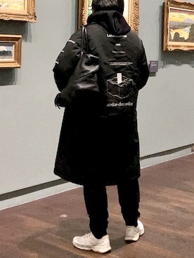 「アイテム（ボストンバッグ）」を使った、6000さん（メンズ・172cm）の冬コーディネート