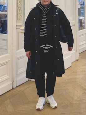 「アイテム（マフラー）」を使った、6000さん（メンズ・172cm）の冬コーディネート