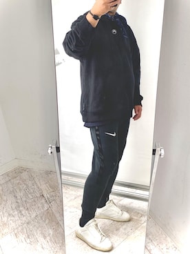 「アイテム（ストール/ショール）」を使った、6000さん（メンズ・172cm）の冬コーディネート