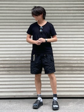「MSML（エムエスエムエル）のアイテム」を使った、アキさん（メンズ・183cm）の夏コーディネート