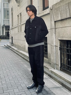 「BEAMS（ビームス）のアイテム（ブルゾン）」を使った、アキさん（メンズ・183cm）の冬コーディネート