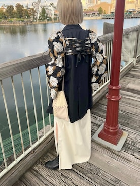 「KISHIDAMIKI（キシダミキ）のアイテム（ジャケット/アウター）」を使った、yukari_riraさん（レディース・155cm）の秋コーディネート