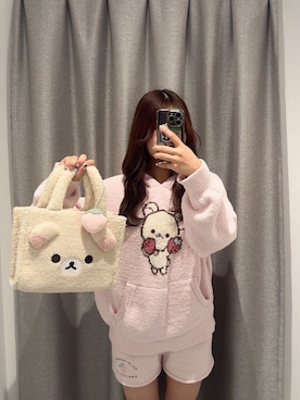 「アイテム（ルームウェア）」を使った、ゆうかさん（レディース・155cm）の秋コーディネート