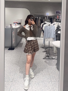 「アイテム（スニーカー）」を使った、ゆうかさん（レディース・155cm・20代）の夏コーディネート