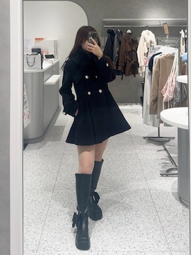 ゆうかさん（レディース・155cm）の冬コーディネート