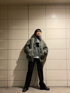 潮田あかりさん(レディース・166cm)の冬コーディネート