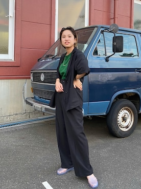 「freada」｜「アイテム（ジャケット/アウター）」を使った、たはらさん（レディース・160cm）の夏コーディネート