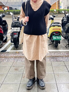 「TAIPEI」｜「アイテム（ブーティ）」を使った、CHUN ✨さん（レディース・156cm）の秋コーディネート