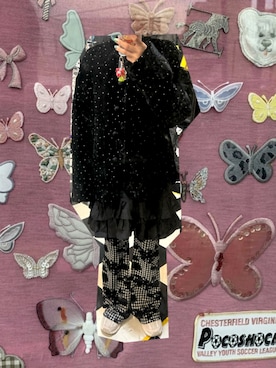 「春服」｜「アイテム（チュニック）」を使った、揚げ餅さんさん（レディース・153cm）の春コーディネート