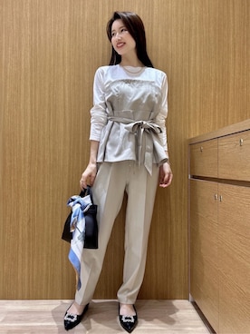 「HusHusH（ハッシュアッシュ）のアイテム」を使った、maiさん（レディース・160cm）の春コーディネート