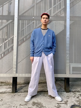 「アイテム（カーディガン/ボレロ）」を使った、Reiyaさん（メンズ・180cm・20代）の冬コーディネート