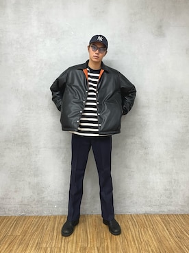 「アイテム（ジャケット/アウター）」を使った、Reiyaさん（メンズ・180cm・20代）の秋コーディネート