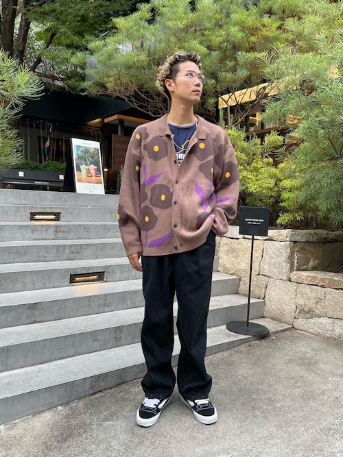 PRADA 22SS ボートネック ニット / カーディガン シャツ CIAOPANIC（チャオパニック）の「【23AW】フラワージャガード