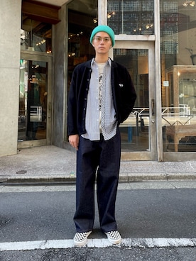 「アイテム（カーディガン/ボレロ）」を使った、Reiyaさん（メンズ・180cm・20代）の冬コーディネート