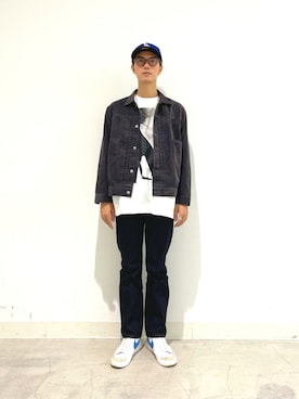 「FOLLOW（フォロー）のアイテム」を使った、Reiyaさん（メンズ・180cm）の秋コーディネート