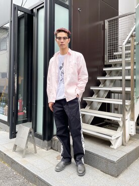 「アイテム（スウェット）」を使った、Reiyaさん（メンズ・180cm・20代）の春コーディネート