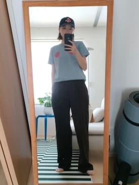 「アイテム（キャップ）」を使った、７さん（レディース・156cm・30代）の夏コーディネート