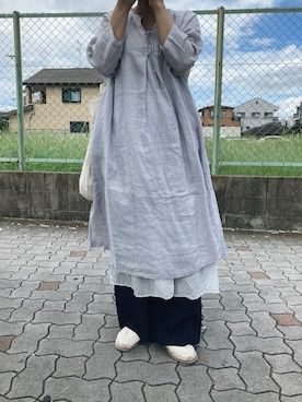 「La Manual Alpargatera（マヌアル・アルパルガテラ）のアイテム」を使った、smokoさん（レディース・163cm）の夏コーディネート