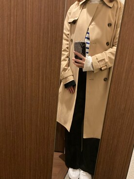 「OZOC（オゾック）のアイテム（ショルダーバッグ）」を使った、Nariseさん（レディース・152cm）の春コーディネート