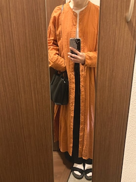 「OZOC（オゾック）のアイテム（ショルダーバッグ）」を使った、Nariseさん（レディース・152cm）の春コーディネート