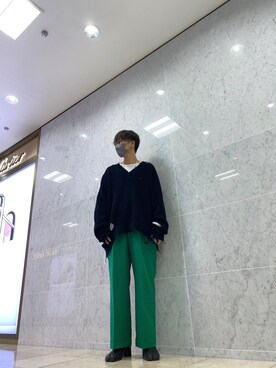 「MONKEY TIME（モンキータイム）のアイテム（アクセサリー）」を使った、yongさん（メンズ・171cm）の冬コーディネート