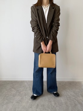 「ACYM（アシーム）のアイテム（ジャケット/アウター）」を使った、a__yaさん（レディース・158cm）の春コーディネート