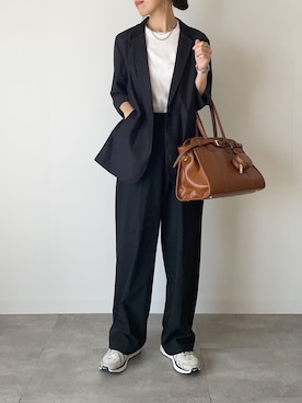 「Honeys（ハニーズ）のアイテム」を使った、a__yaさん（レディース・158cm）の秋コーディネート