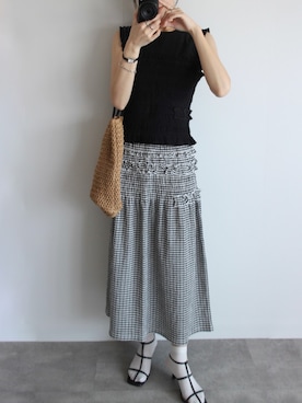 UNIQLO（ユニクロ）の「ハイウエストドレープラップスカート（丈70