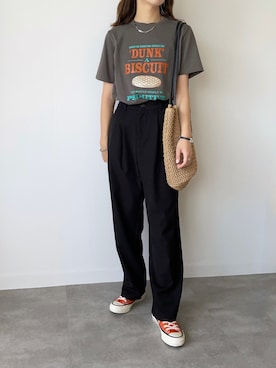 「Rename（リネーム）のアイテム（バッグ）」を使った、a__yaさん（レディース・158cm）の夏コーディネート