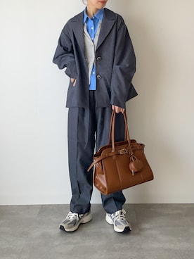 「アイテム（セットアップ）」を使った、a__yaさん（レディース・158cm）の秋コーディネート