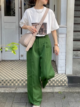 「Rename（リネーム）のアイテム（バッグ）」を使った、a__yaさん（レディース・158cm）の夏コーディネート