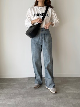 「Anss.me（アンスミー）のアイテム」を使った、a__yaさん（レディース・158cm）の夏コーディネート