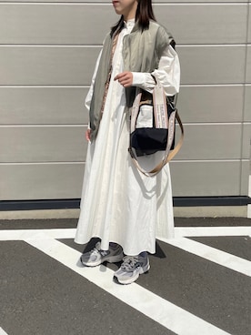 「シアタープロダクツ(THEATRE PRODUCTS)」｜「アイテム（ワンピース/ドレス）」を使った、a__yaさん（レディース・158cm）の春コーディネート