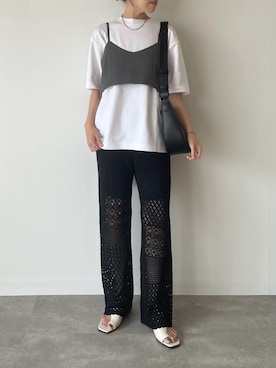 「HEILIS（ヘイリス）のアイテム」を使った、a__yaさん（レディース・158cm）の夏コーディネート