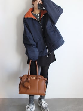 「アイテム（タイツ/ストッキング）」を使った、a__yaさん（レディース・158cm）の冬コーディネート