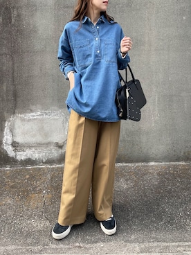 「ANGIE（アンジー）のアイテム」を使った、a__yaさん（レディース・158cm）の冬コーディネート