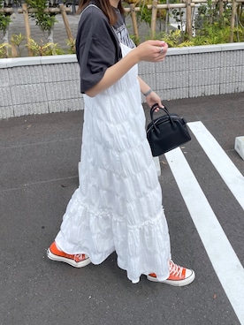 「JUNOAH」｜「アイテム（ワンピース/ドレス）」を使った、a__yaさん（レディース・158cm）の春コーディネート