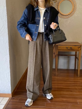 「ACYM（アシーム）のアイテム」を使った、a__yaさん（レディース・158cm）の春コーディネート
